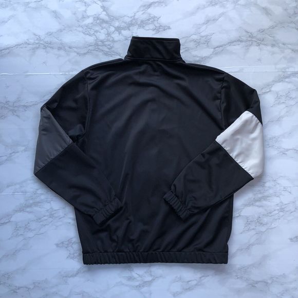 Topman Men's Sz Small Colorblock Track Style Jacket In Black White Gray Full Zip - Picture 2 of 11